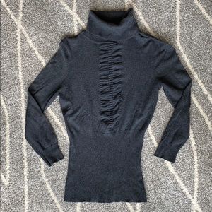 Express Dark Grey Turtleneck Sweater